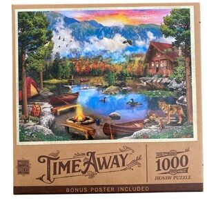 Master Pieces Mountain Retreat 1000 Piece Jigsaw Puzzle David Maclean New